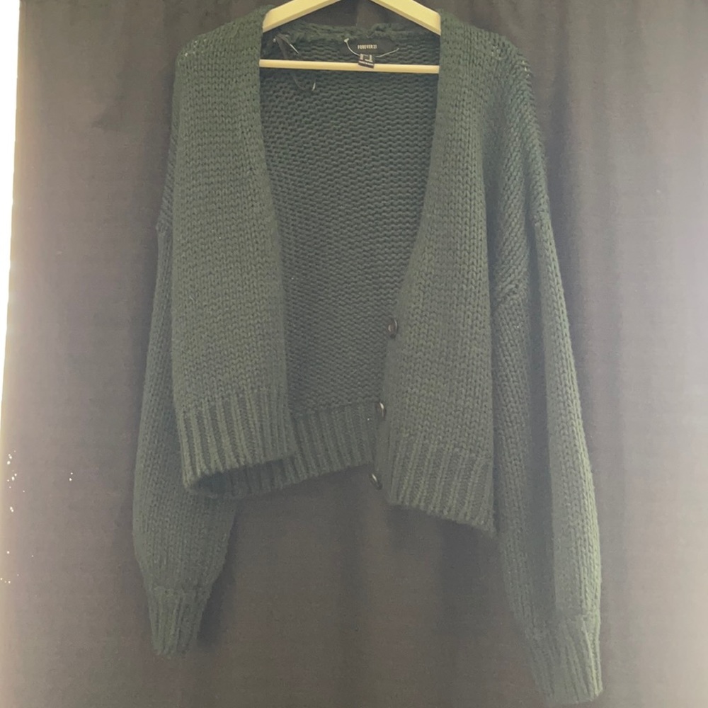 Deep dark green sweater shirt